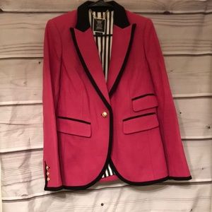 Size 6 Juicy Couture wool jacket black and pink